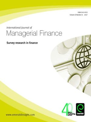 cover image of International Journal of Managerial Finance, Volume 3, Issue 1